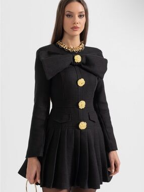 Sierra Darien Elegant pleated dress